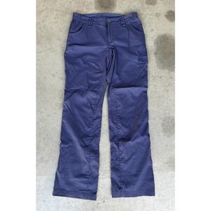 Duluth Trading Co Women's Navy Nylon Blend Stretch Outdoor Pants Size 8x33 Cargo
